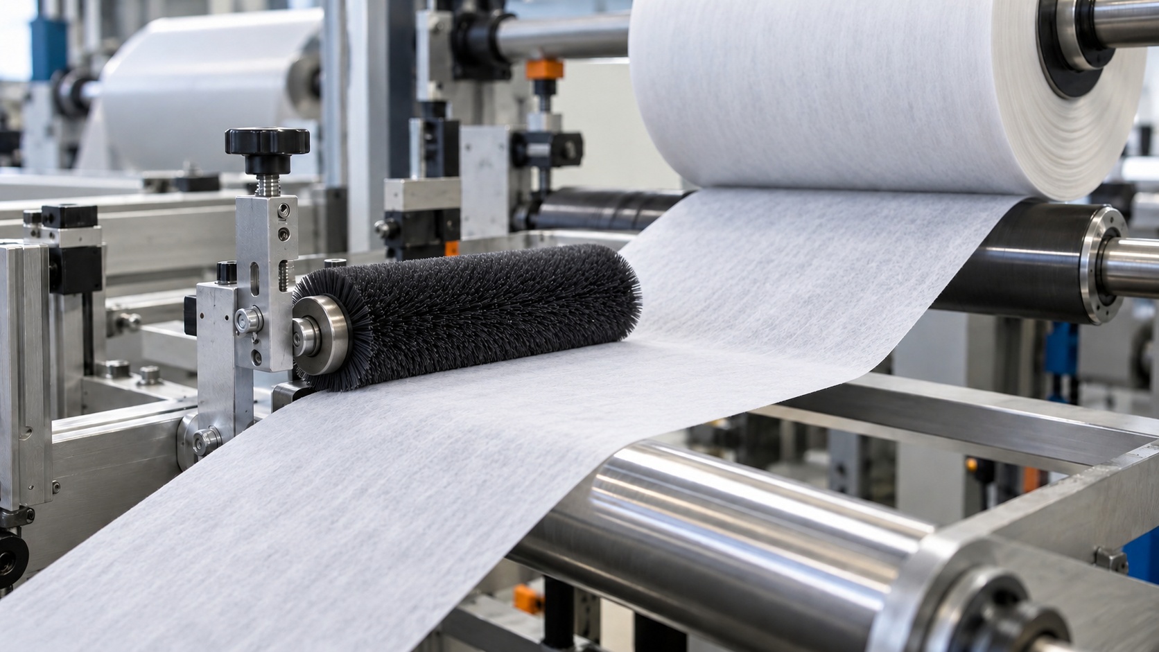 CONVERTING E MATERIALI IN BOBINA: DOVE UNA SPAZZOLA PUÒ GUIDARE, PREMERE O STABILIZZARE SENZA DANNEGGIARE
