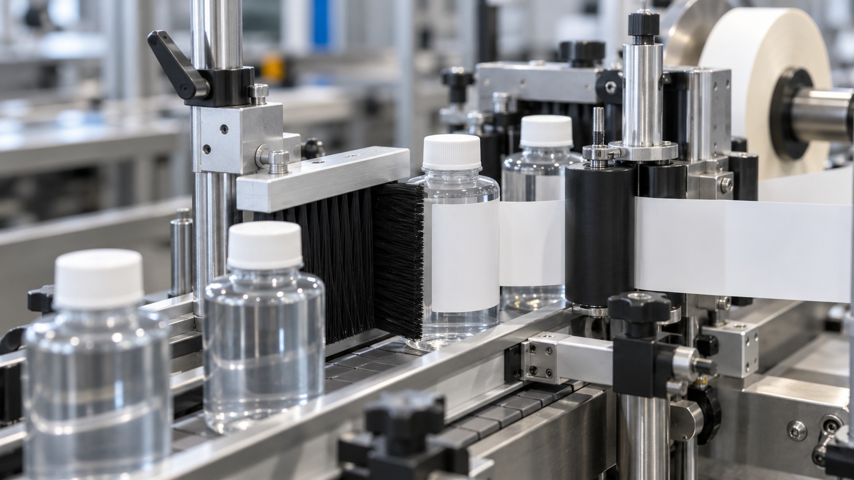 PACKAGING ED ETICHETTATURA: QUANDO UNA SPAZZOLA AIUTA A CONTROLLARE PRESSIONE, POSIZIONE E SCORRIMENTO