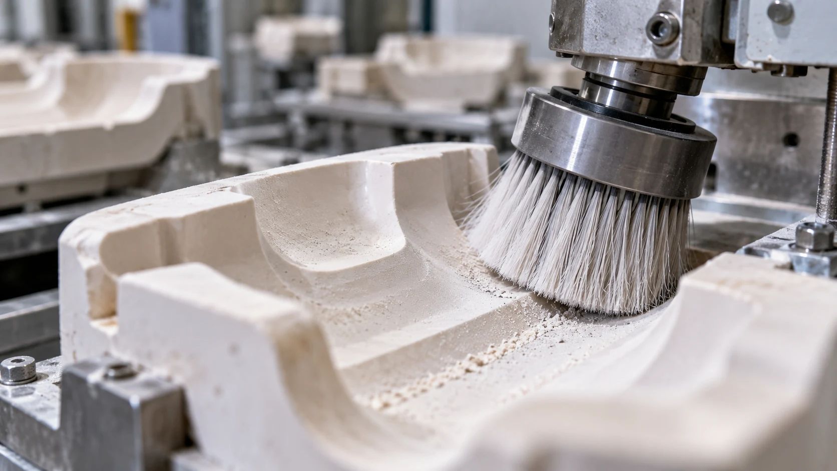 LIMPIEZA DE MOLDES CERÁMICOS: POR QUÉ PRESIÓN, FIBRA Y REPETIBILIDAD IMPORTAN MÁS QUE LA SIMPLE ABRASIÓN